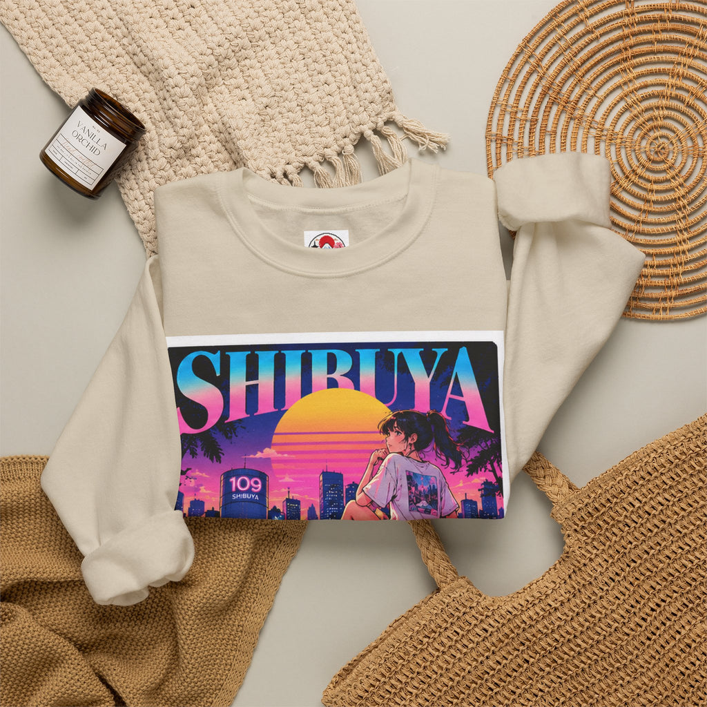 Shibuya Sky 6 Tokyo Neon Anime Crewneck Sweatshirt