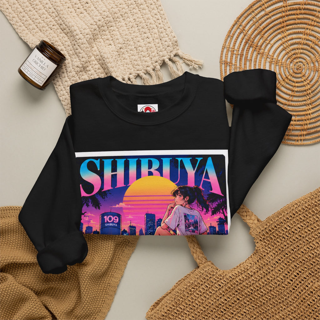 Shibuya Sky 6 Tokyo Neon Anime Crewneck Sweatshirt