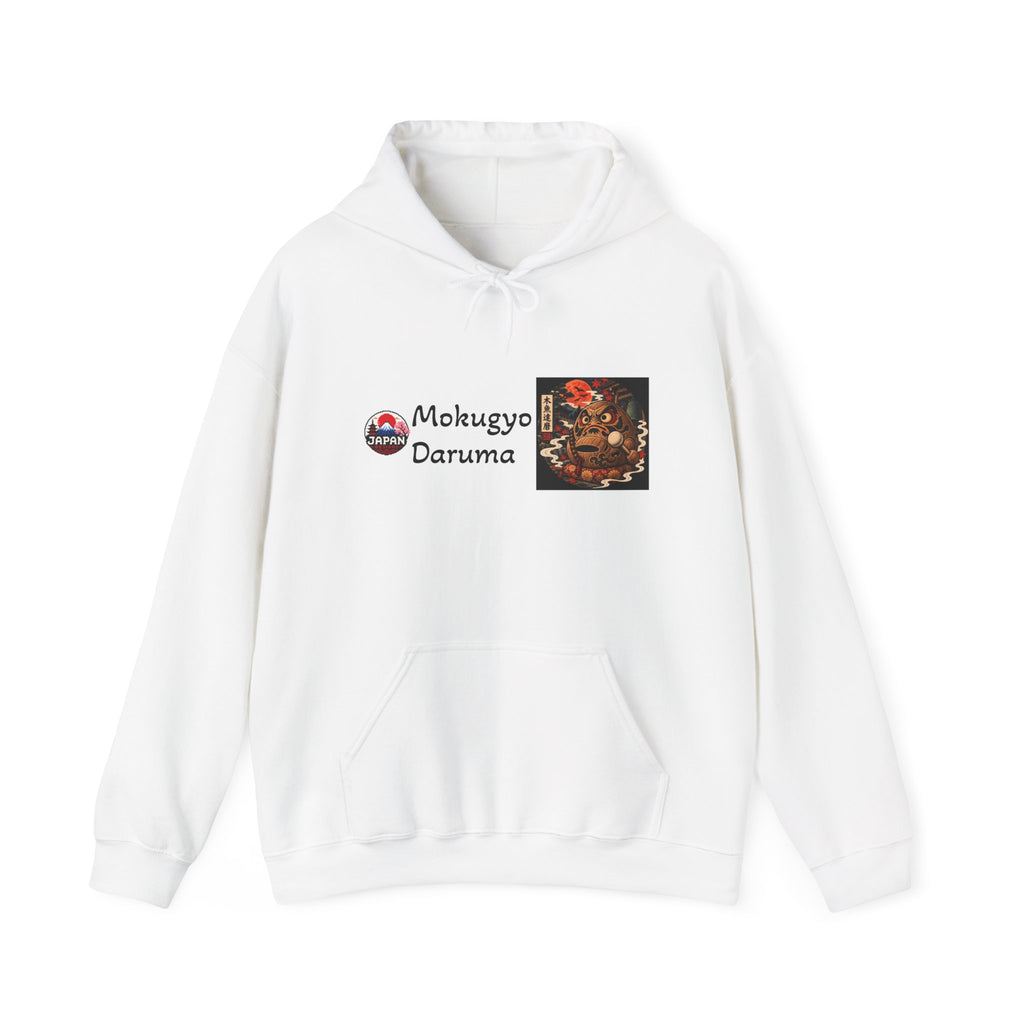 Mokugyo Daruma Yokai Halloween Illustration Hoodie | Japanese Temple Drum Design