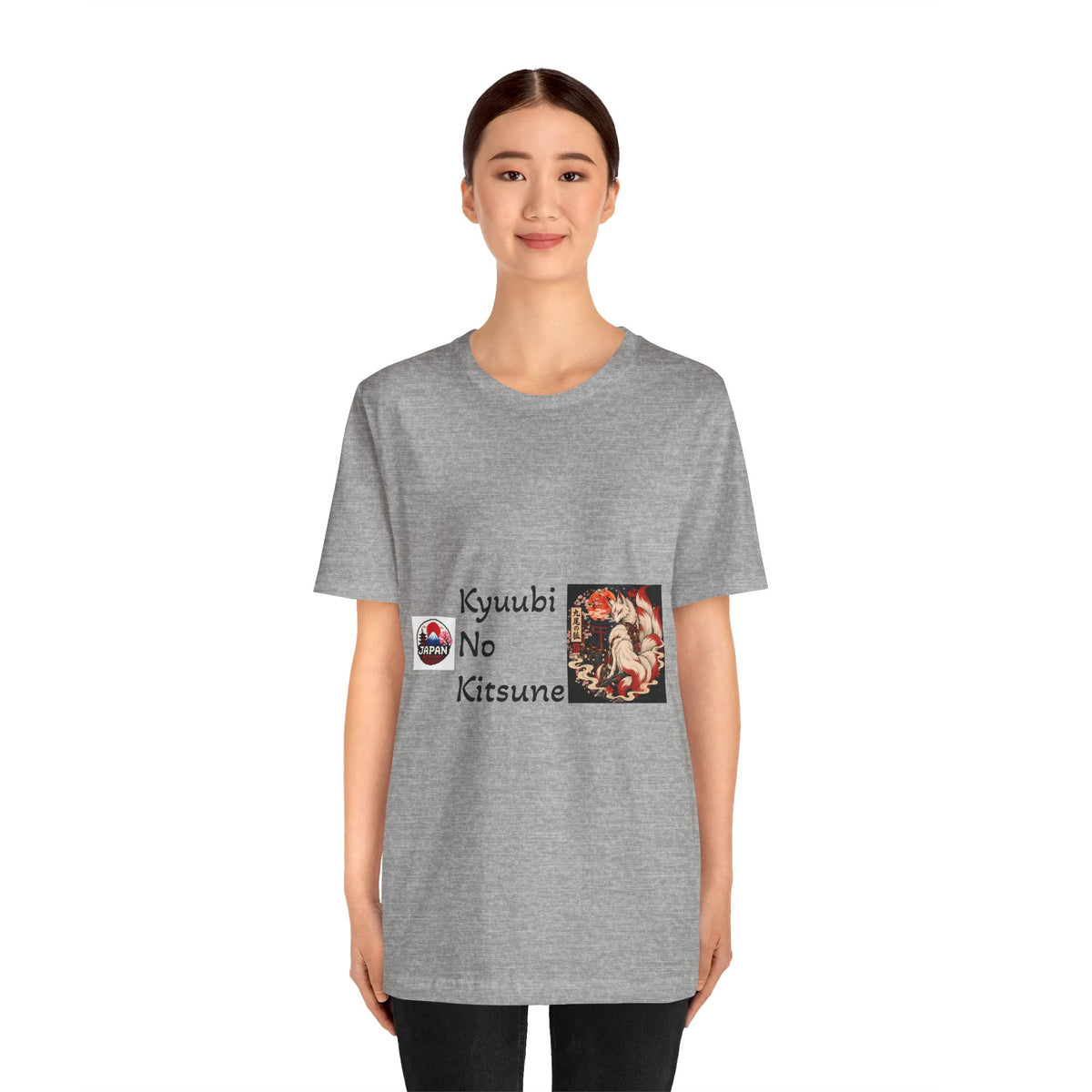 Kyuubi No Kitsune Yokai Halloween T-Shirt | Japanese Fox Spirit Illustration