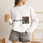 Gyuuki Yokai Halloween with vintage art Sweatshirt | Japanese monster crewneck
