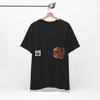 Oni Japanese Demon Yokai Halloween Illustration T-Shirt | Samurai Mask Graphic