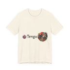 Tengu Japanese Yokai Halloween Mask Tee | Tengu Illustration T-Shirt