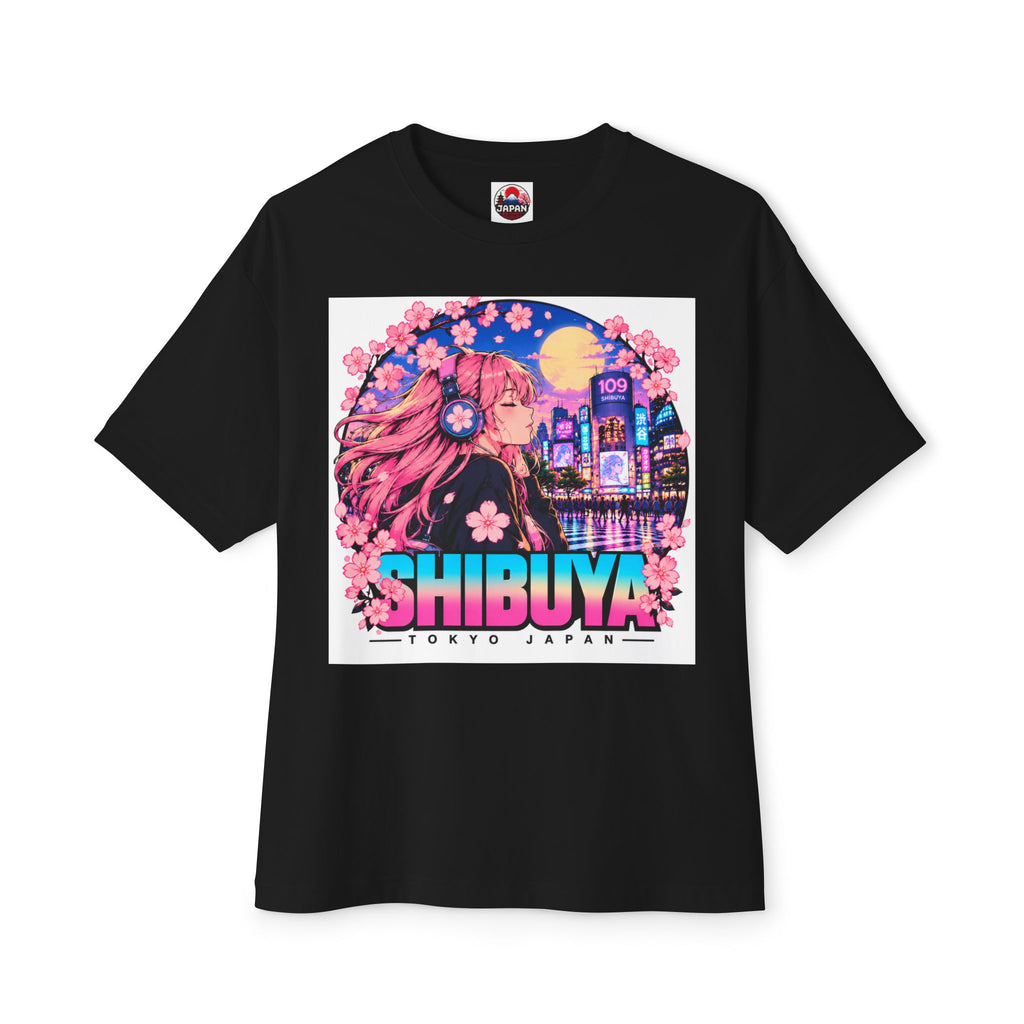 Shibuya Sky 4 Tokyo City Pop Neon Anime Tee — Retro Japanese Cityscape Graphic T-Shirt