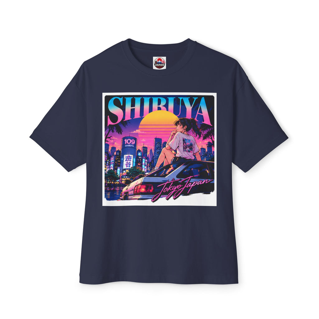 Shibuya Sky 6 Tokyo City Pop Neon Anime Tee — Retro Japanese Cityscape Graphic T-Shirt