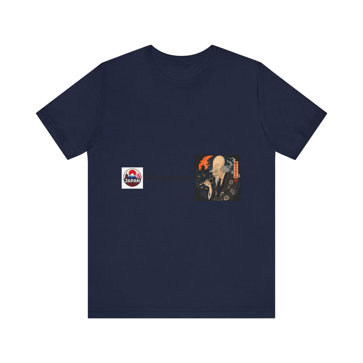 Nurarihyon Japanese Yokai Halloween Illustration Tee | NuraRihyon Ukiyo-e Art Shirt