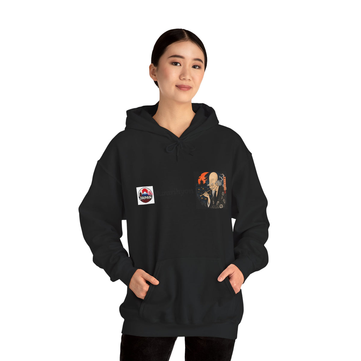 Nurarihyon yokai Halloween illustration Hoodie | Japanese folklore graphic sweatshirt