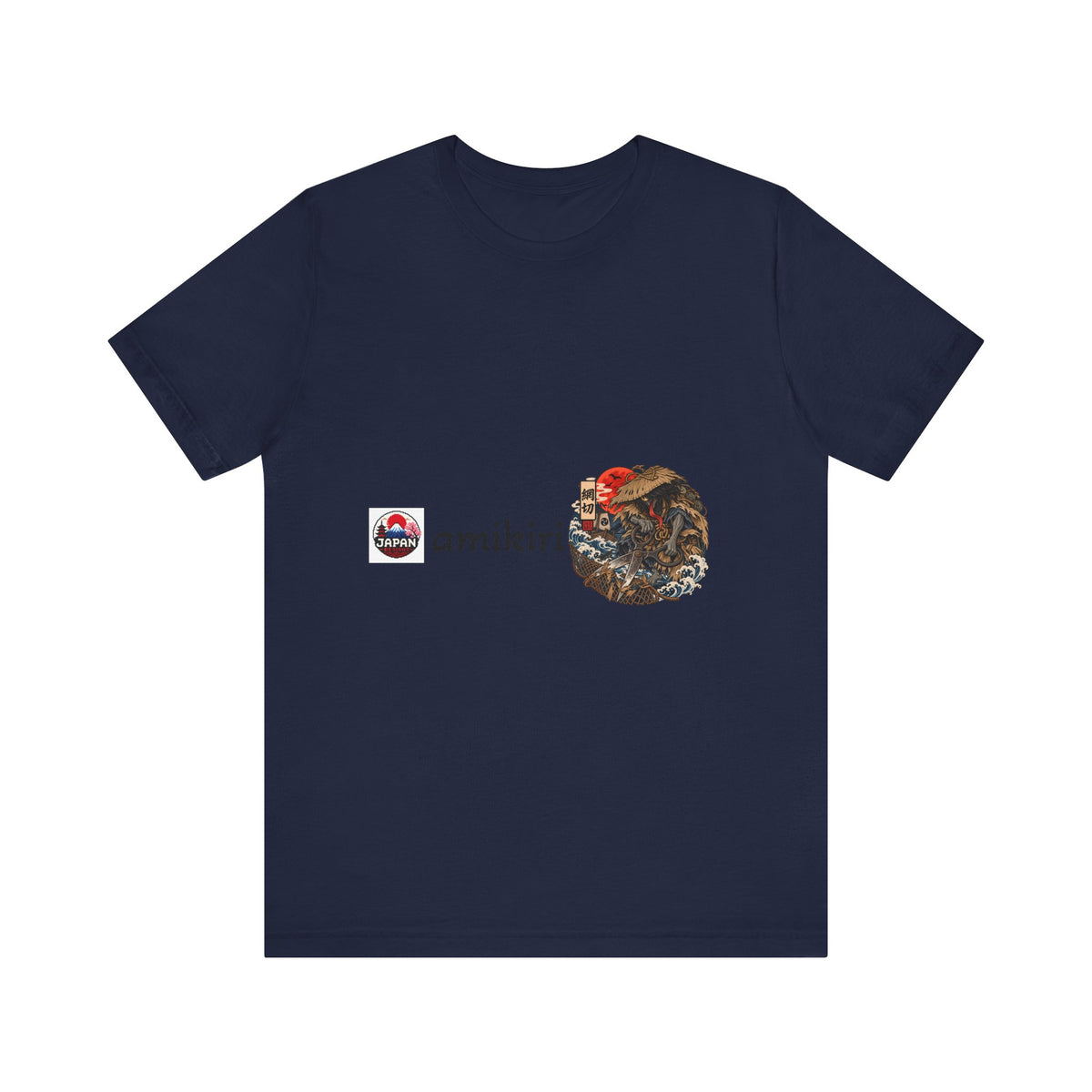 Amikiri yokai Halloween Logo Tee | Japanese Mask Illustration T-Shirt