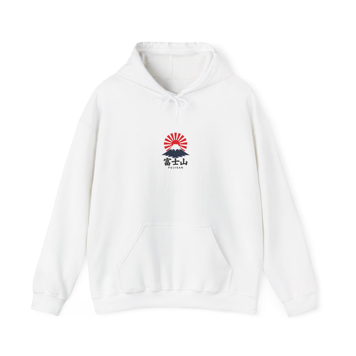 Rising Sun Mount Fuji Hoodie | Japanese Kanji Graphic