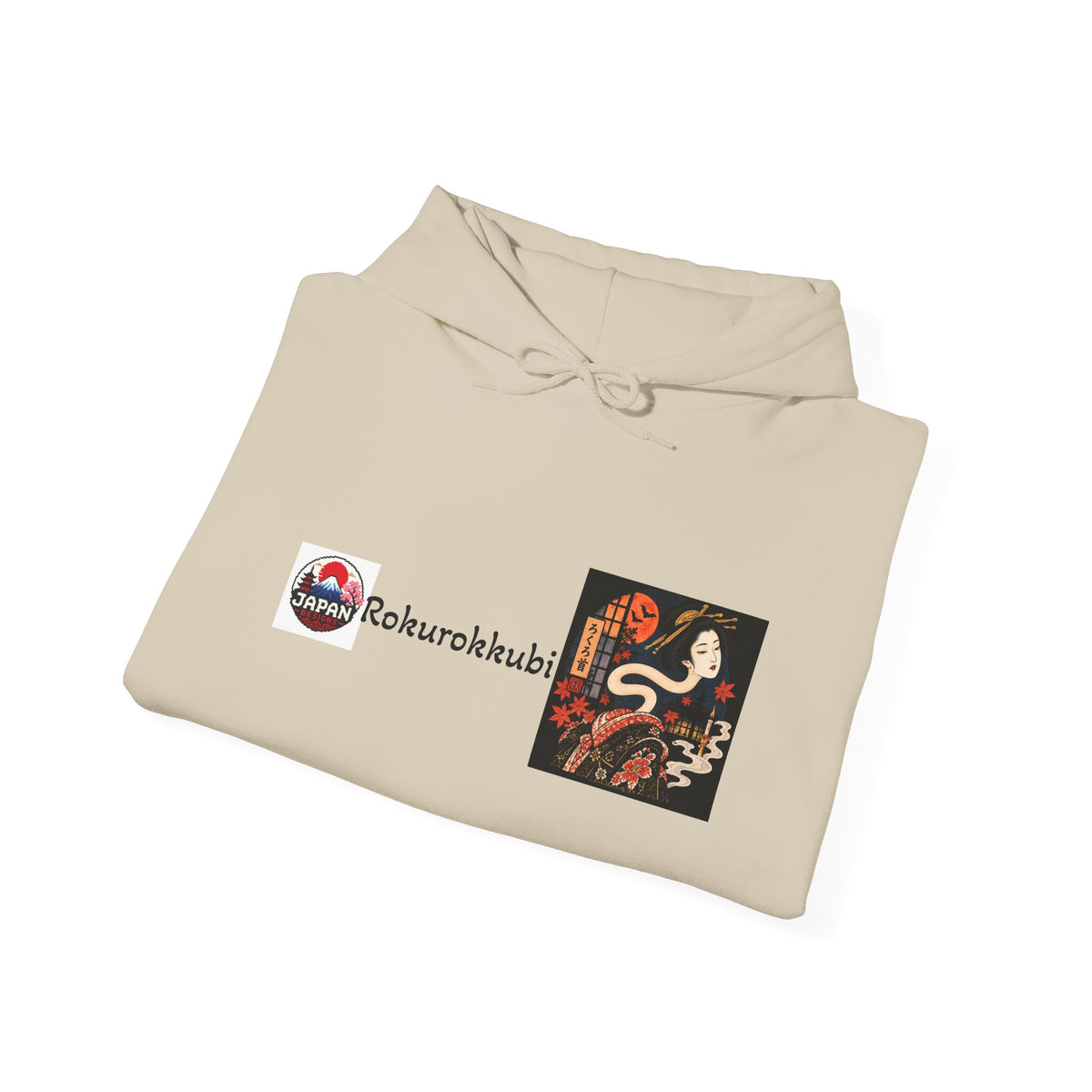 Rokurokubi Snake Illustration Hoodie | Japanese Yokai Art Halloween