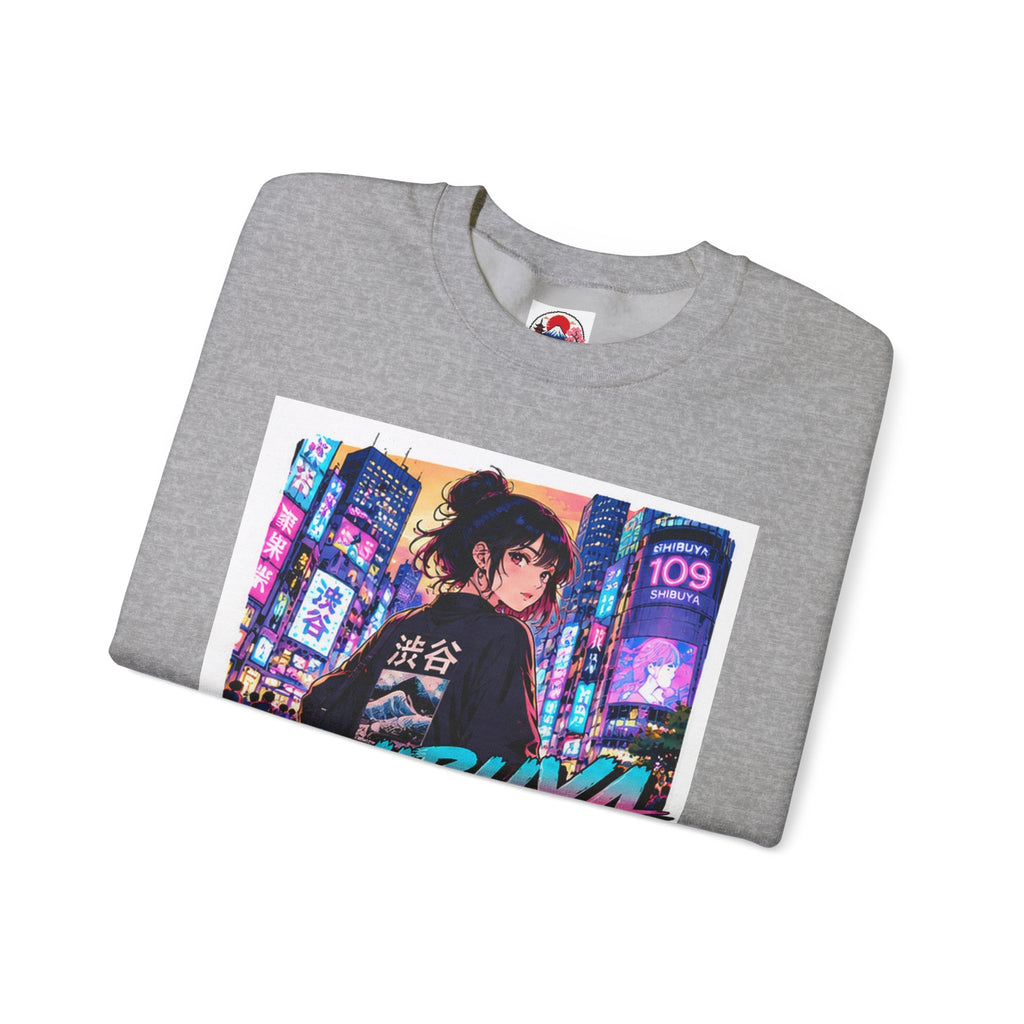 Shibuya Sky 5 Tokyo Neon Anime Crewneck Sweatshirt