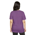 Akihabara Cyborg Sniper T‑Shirt —Purple Akihabara Neon City Graphic
