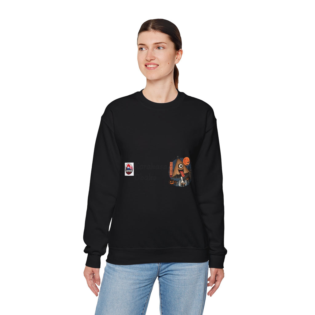 Karakasa Obake Japanese Halloween Character Sweatshirt | Japanese Yokai Illustration