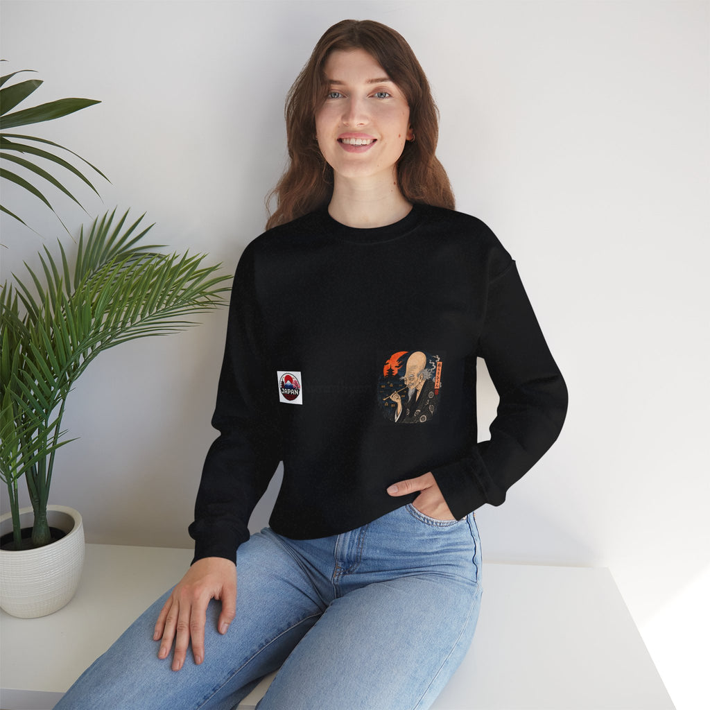 Nurarihyon Yokai halloween Illustration Sweatshirt | Japanese Folklore, Mythic Spirit