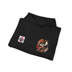 Rokurokubi Snake Illustration Hoodie | Japanese Yokai Art Halloween