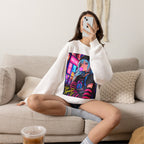 Harajuku Style 4 Neon City Anime Girl Crewneck Sweatshirt — Tokyo Street Anime Graphic