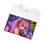 Harajuku Style 6 Neon City Anime Girl T-Shirt – Tokyo Streetwear Graphic Tee