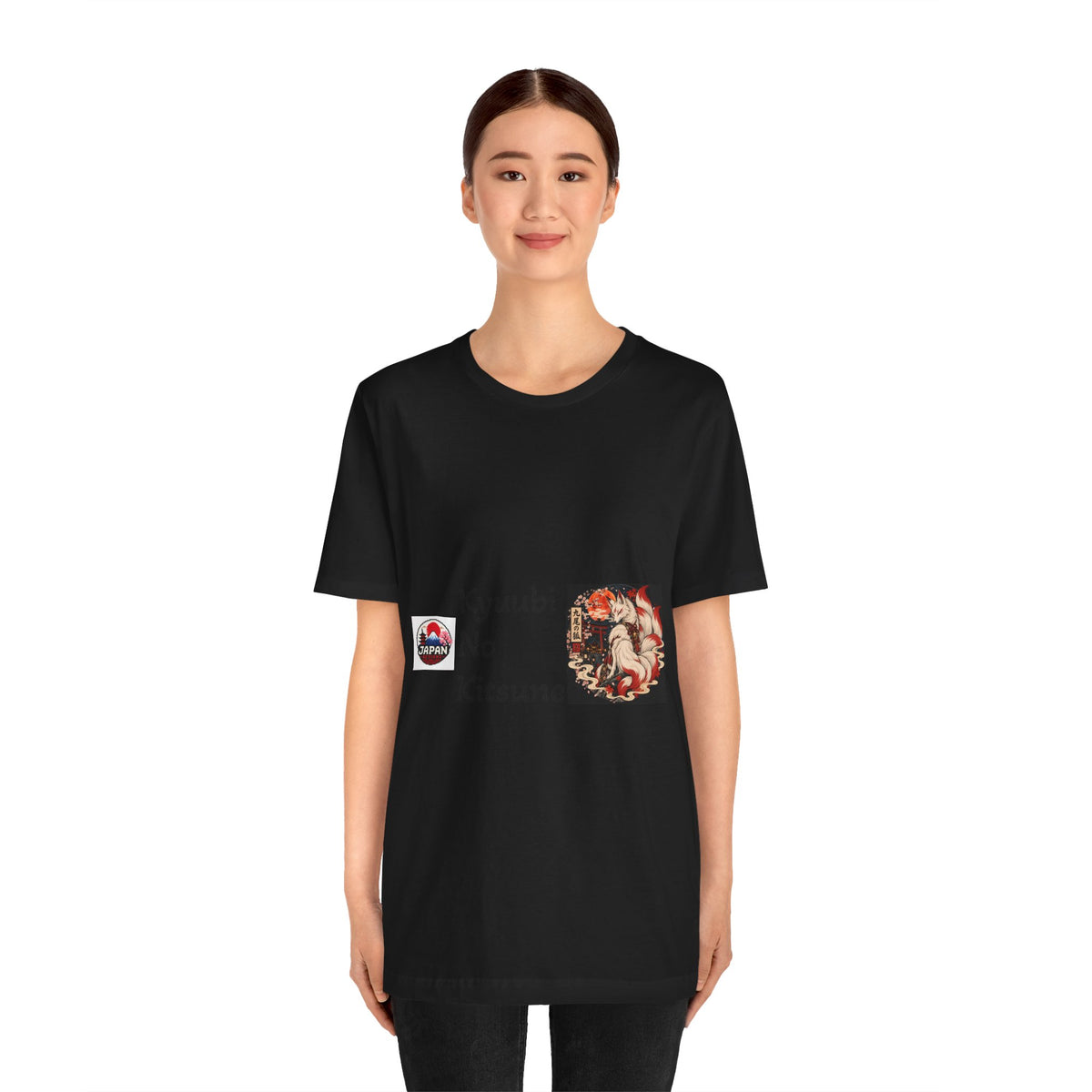 Kyuubi No Kitsune Yokai Halloween T-Shirt | Japanese Fox Spirit Illustration