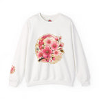 SAKURA Cherry Blossom Crewneck Sweatshirt — Sakura Floral Graphic