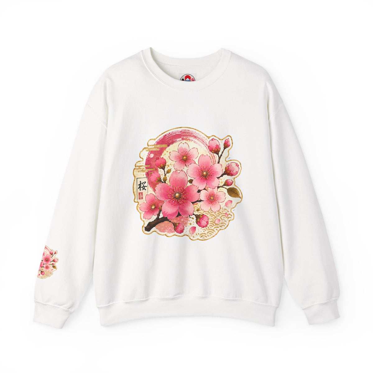 SAKURA Cherry Blossom Crewneck Sweatshirt — Sakura Floral Graphic