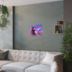 Harajuku Style 13 Neon City Anime Girl Satin Poster — Tokyo Japan Anime Wall Art