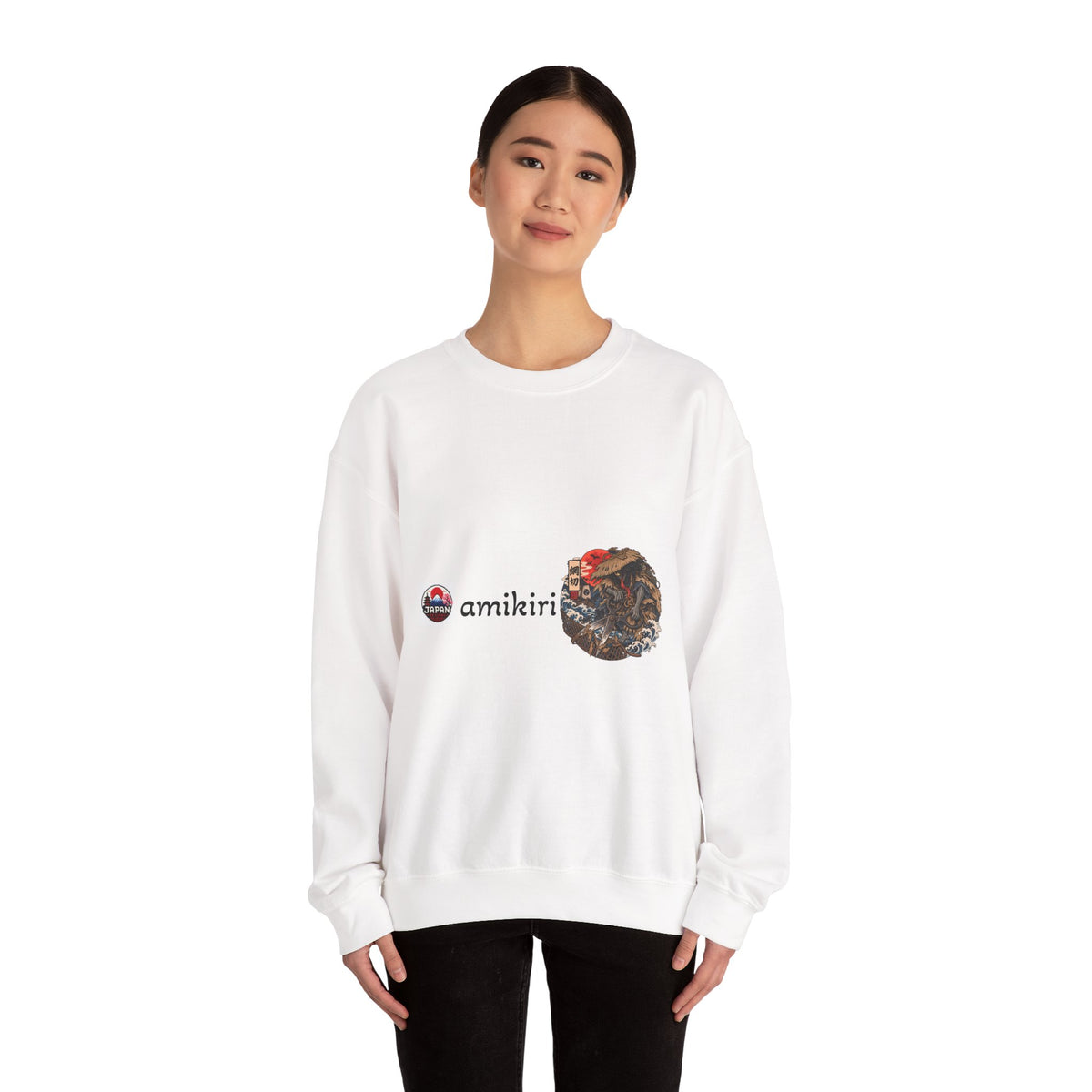 Amikiri Japanese Yokai Halloween Graphic Sweatshirt | Japanese Monster Illustration