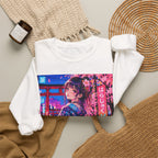 Harajuku Style 12 Neon City Anime Girl Crewneck Sweatshirt — Tokyo Street Anime Graphic