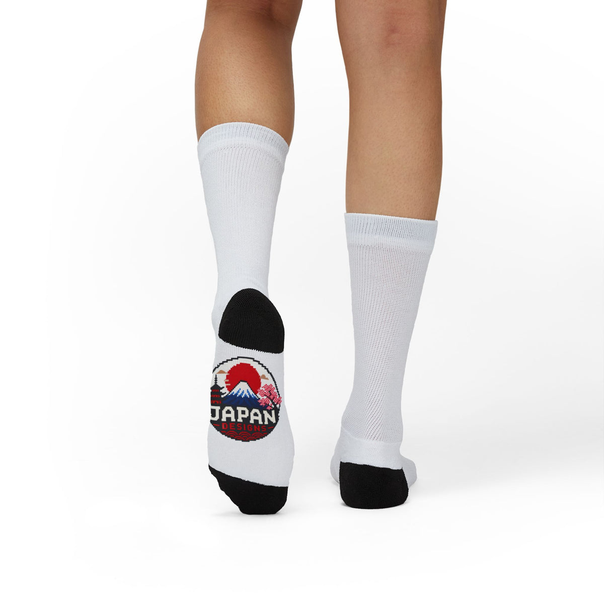 Mt. Fuji Japan Designs Sublimated Socks — Crew Athletic Socks