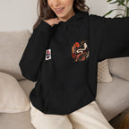 Rokurokubi Snake Illustration Hoodie | Japanese Yokai Art Halloween