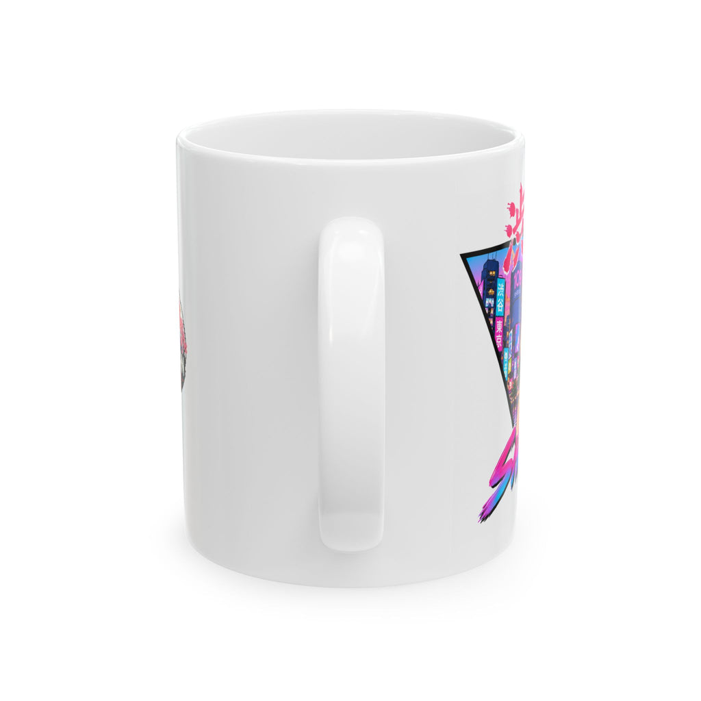 Shibuya Sky 2 Tokyo City Pop Night City Coffee Mug - Shibuya Neon Retro Vaporwave 11oz/15oz