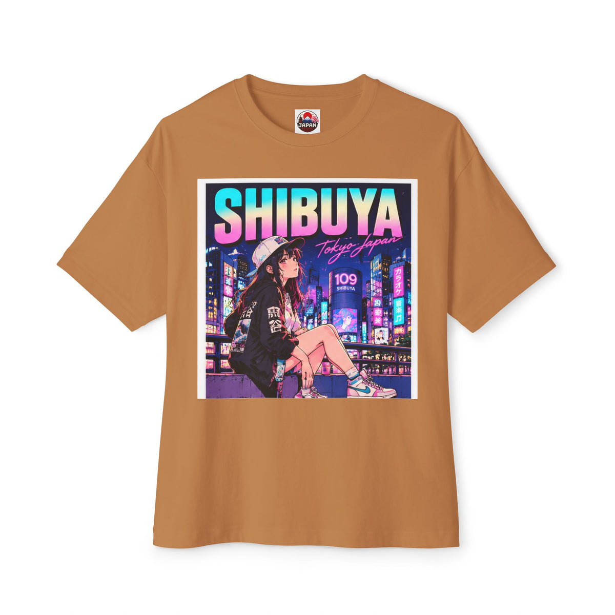 Shibuya Sky 3 Tokyo City Pop Neon Anime Tee — Retro Japanese Cityscape Graphic T-Shirt
