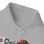 Oni Red Mask Yokai Halloween Art Hoodie | Japanese Demon Illustration