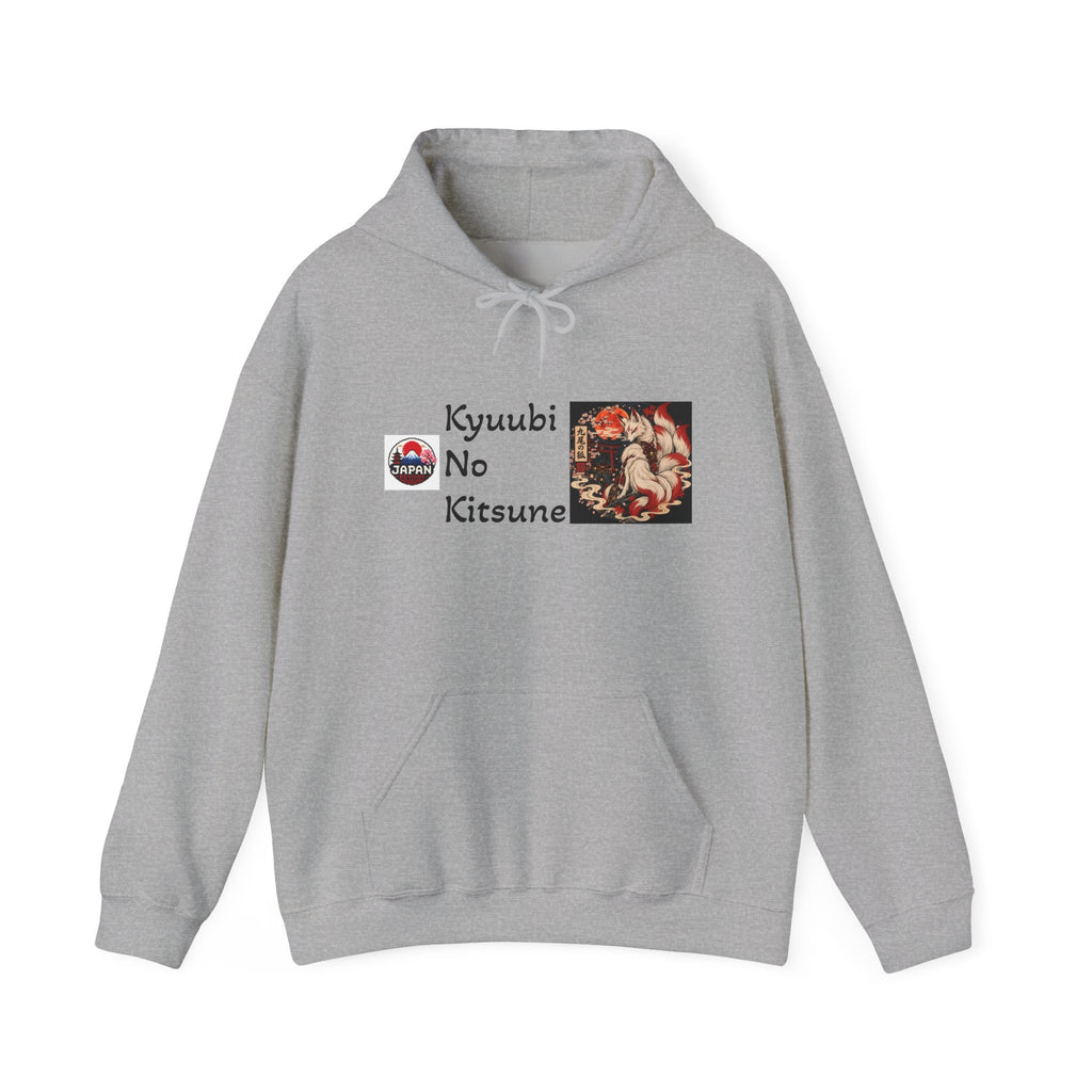 Japanese Fox Spirit Yokai Halloween Hoodie | Kyuubi No Kitsune Illustration