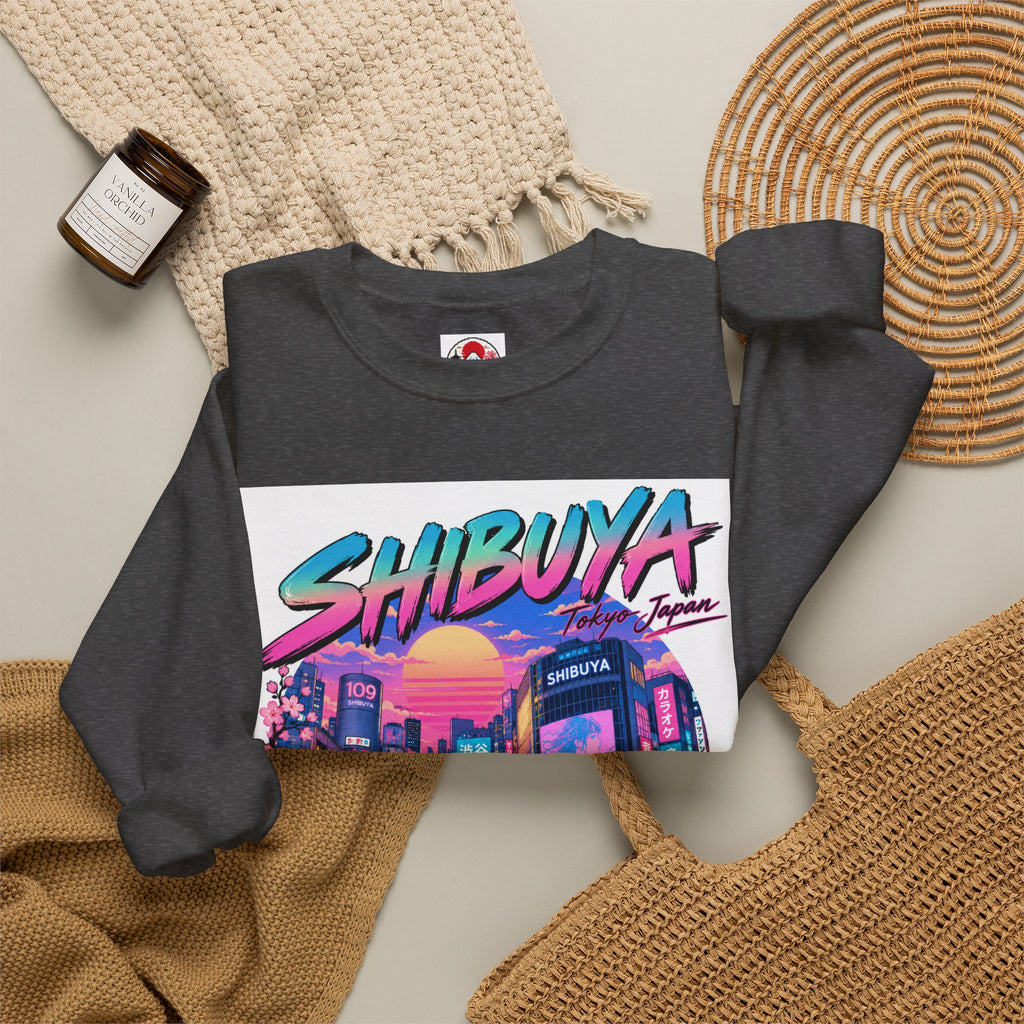 Shibuya Sky 0 Tokyo Neon Anime Crewneck Sweatshirt