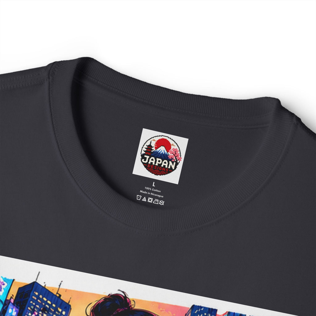 Shibuya Sky 4 Tokyo City Pop Neon Anime Tee — Retro Japanese Cityscape Graphic T-Shirt