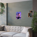 Harajuku Style 11 Neon City Anime Girl Satin Poster — Tokyo Japan Anime Wall Art