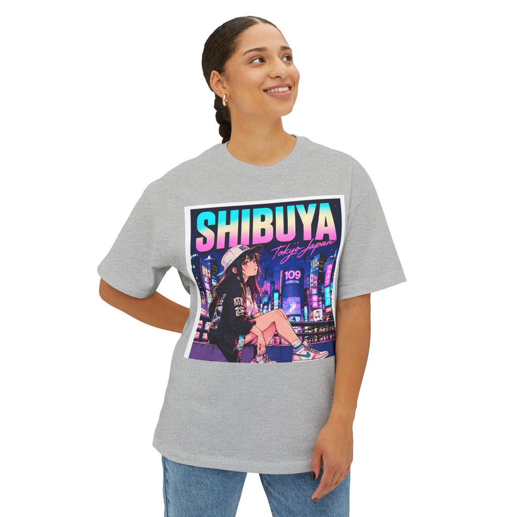 Shibuya Sky 3 Tokyo City Pop Neon Anime Tee — Retro Japanese Cityscape Graphic T-Shirt