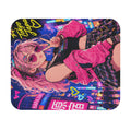 Harajuku Style 6 Neon City Anime Girl Mouse Pad — Retro Tokyo Anime Desk Mat