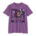 Akihabara Cyberpunk Sniper Girl T‑Shirt —Purple Akihabara Neon City Graphic