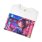 Harajuku Style 12 Neon City Anime Girl T-Shirt – Tokyo Streetwear Graphic Tee