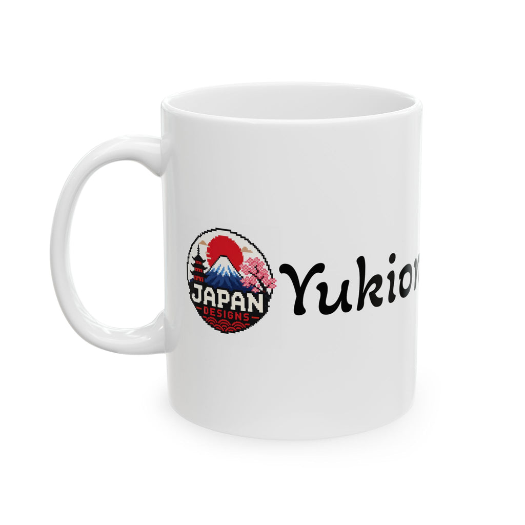 Snow Woman Japanese Ghost Halloween Geisha illustration Mug | Japanese Ukiyo-e style ceramic mug