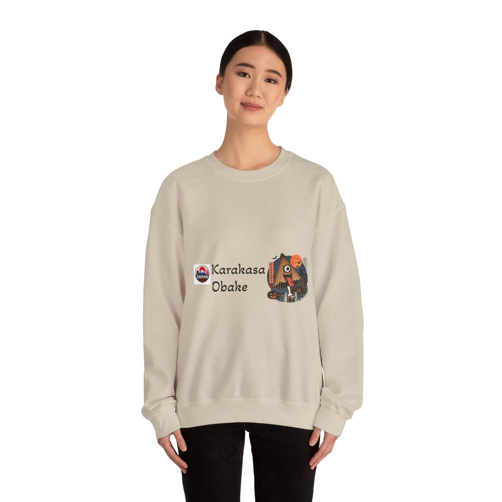 Karakasa Obake Japanese Halloween Character Sweatshirt | Japanese Yokai Illustration