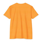 Akihabara Cyborg Sniper T‑Shirt —Orange Akihabara Neon City Graphic