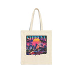 Shibuya Sky 6 Tokyo Neon City Tote Bag — Anime Aesthetic Canvas Shopper