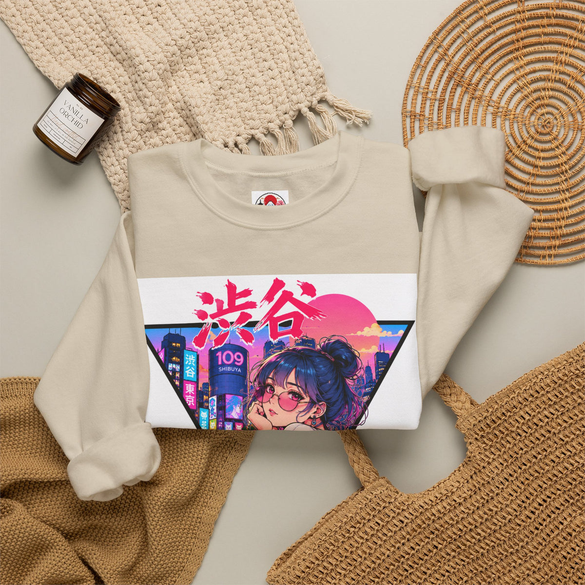 Shibuya Sky 2 Neon Anime Crewneck Sweatshirt