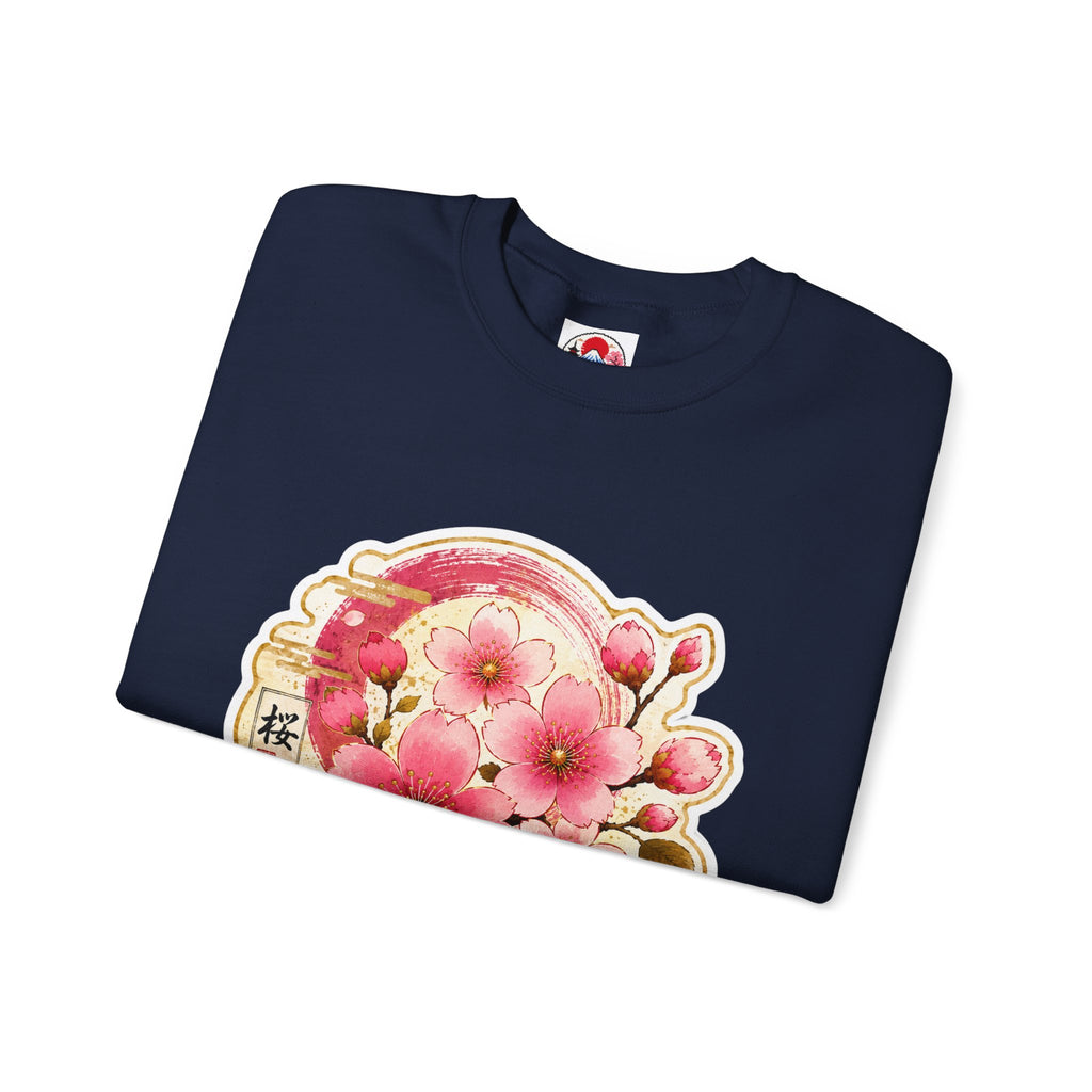 SAKURA Cherry Blossom Crewneck Sweatshirt — Sakura Floral Graphic