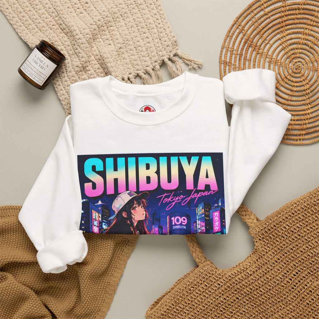 Shibuya Sky 3 Tokyo Neon Anime Crewneck Sweatshirt