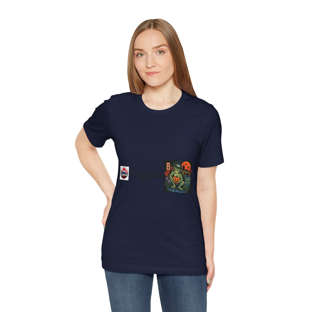 Kappa Japanese Yokai Halloween Myth Creature Tee | Kappa Illustration T-Shirt