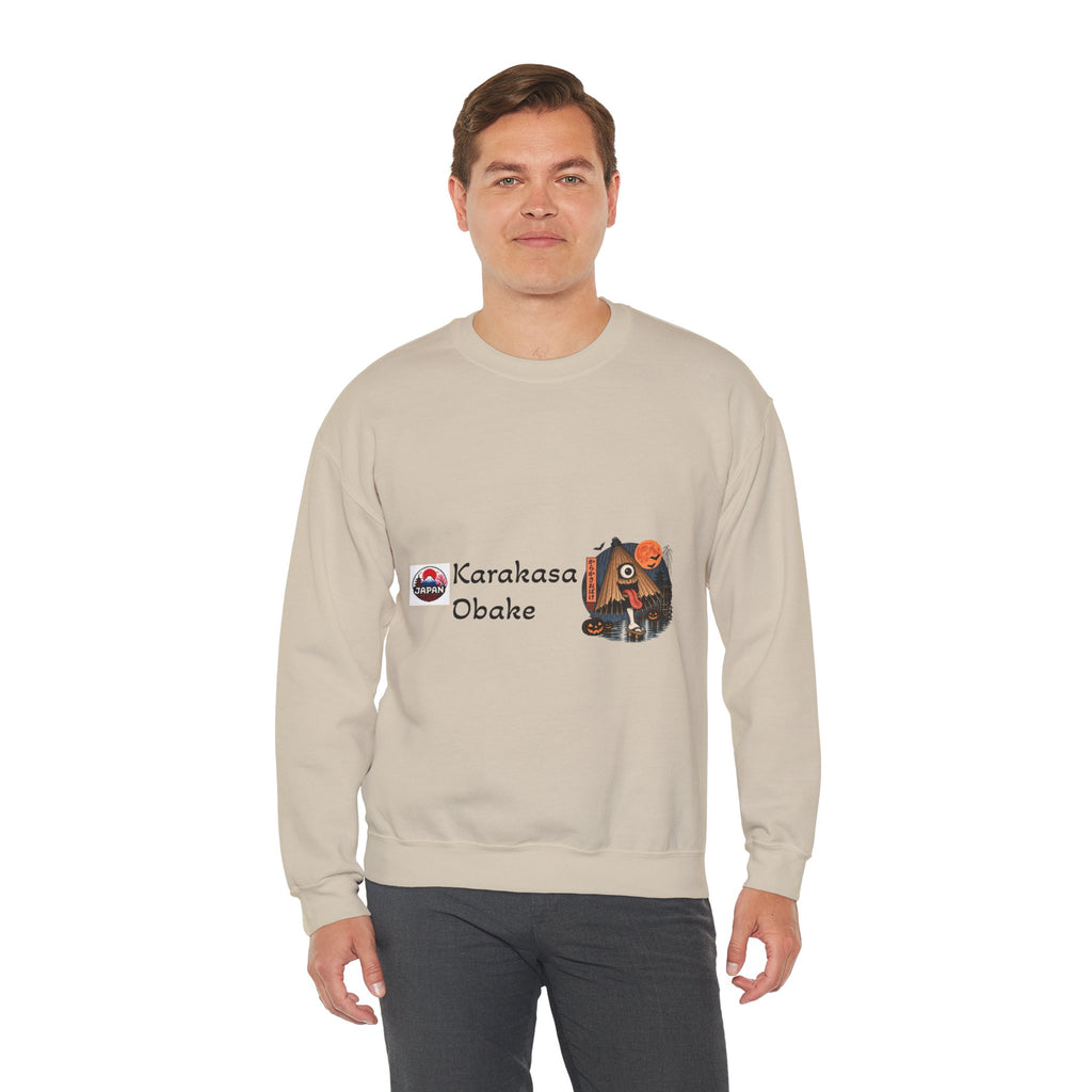 Karakasa Obake Japanese Halloween Character Sweatshirt | Japanese Yokai Illustration