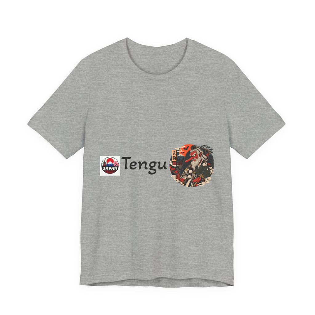 Tengu Japanese Yokai Halloween Mask Tee | Tengu Illustration T-Shirt